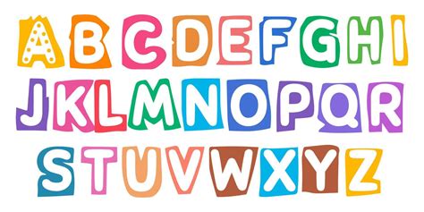 Cute Abc Alphabet Decorative Letters Alphabet For Children Kids