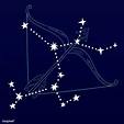 Sagittarius zodiac sign | Royalty free vector - 1201348