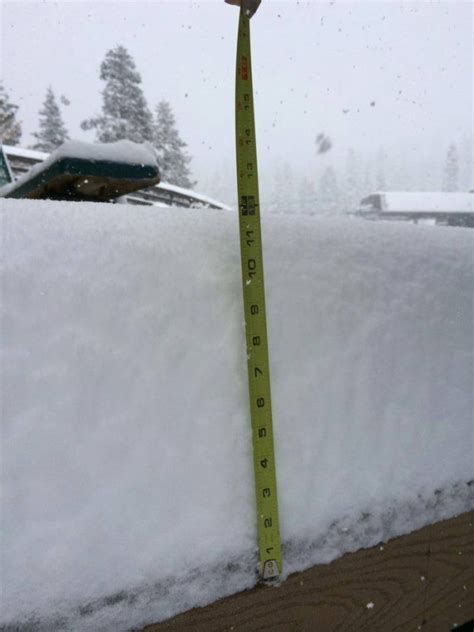 Lake Tahoe Ski Resort Snowfall Totals Up To Of New Snow Snowbrains