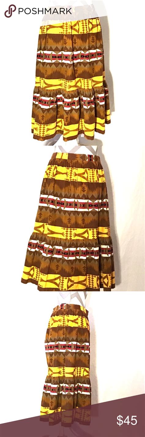 Vintage Western Prairie Skirt Rodeo Diva Excellent Used Condition Brown