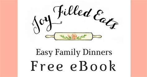 Free Recipe Ebook Joy Filled Eats