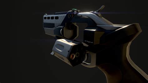 Lunar Revolver 3d Model By Mccarthy3d