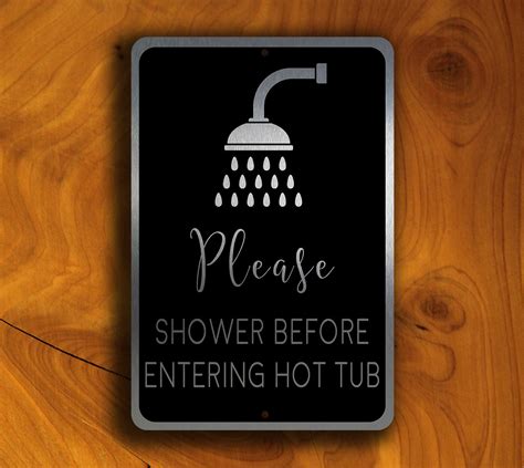 Hot Tub Safety Sign Classic Metal Signs