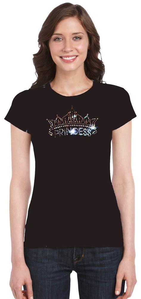 Princess Crown Rhinestone T Shirt Us Custom Ink By Uscustomink