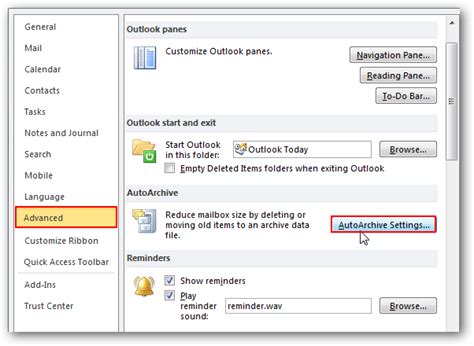 How To Set Up The Auto Archive In Outlook