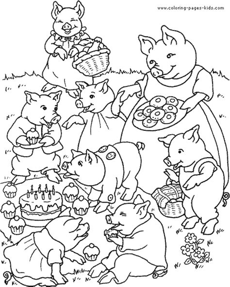 Hamlen woods and mainstone farm highlight a complex of conserved lands owned by the town of wayland, sudbury valley trustees, and other private entitites. pig family color page | Farm coloring pages, Family ...
