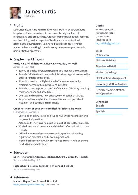 Healthcare Resume Template Word