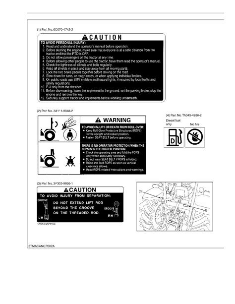 Kubota M9540 Tractor Workshop Repair Service Manual