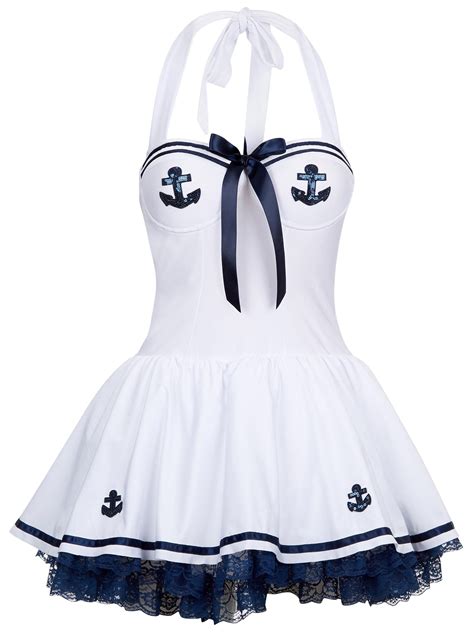 Ann Summers Womens Harbour Hottie Sailor White Sexy Costume Outfit