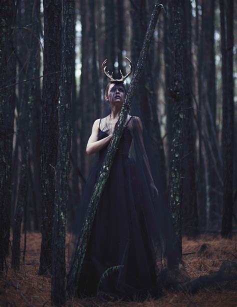 The Antler Goddess Dark Beauty Magazine Fantasy Photography Witch