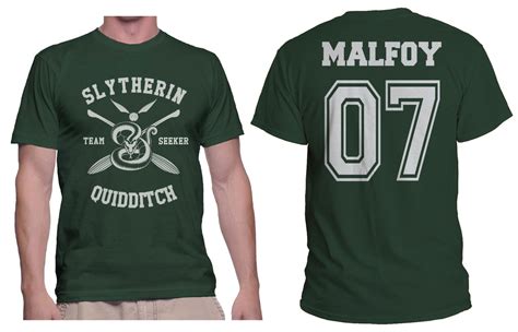 Malfoy 07 New Slytherin Seeker Quidditch Team Men T Shirt Meh Geek