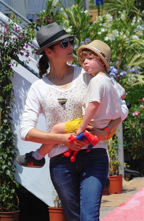 Marion Cotillard With Son Marcel Canet In Cannes During The International Show Jumping Avec