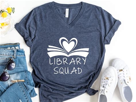 Library Squad Shirt Librarian Shirt Book Shirt T For Etsy Uk