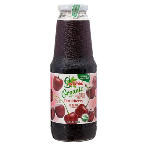 Natures Sensation No Added Sugar Organic Tart Cherry Juice 1ltr Tops