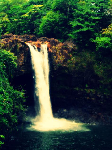 Waterfall In Hawaii Waterfall Water Swimming Pools
