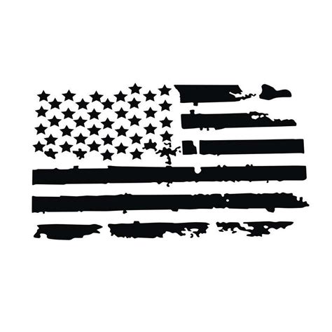 Us Flag Distressed Vinyl Stencil Usfdht