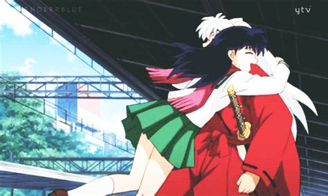 Cute  Hug Inuyasha Kagome Animated  237096 On