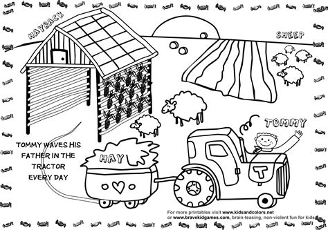Free Printable Farm Coloring Pages Coloring Home