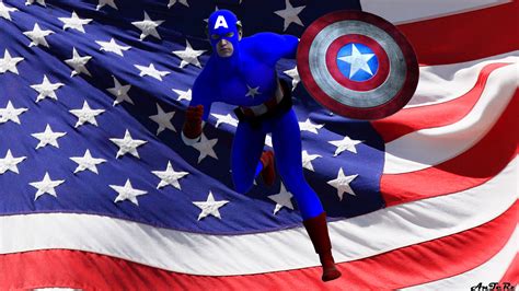 Captain America Flag Full Hd Wallpaper And Background Image 1920x1080
