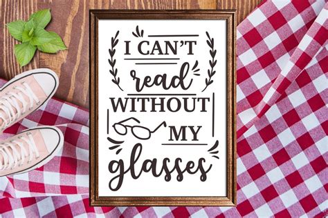I Cant Read Without My Glasses Svg Reading Svg Book Svg Etsy