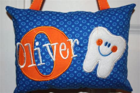Boys Tooth Fairy Pillow Personalized By Sanddstitches On Etsy