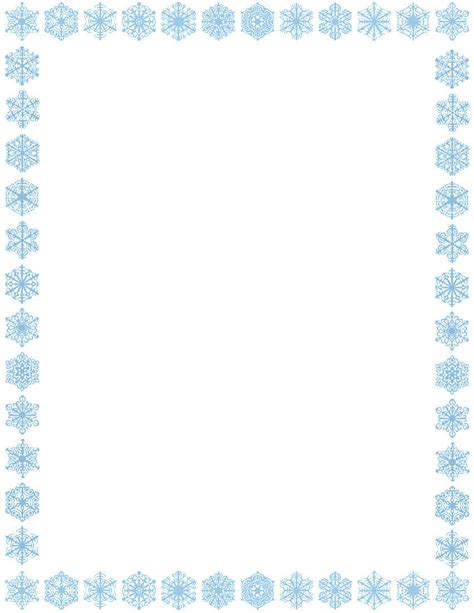 Christmas Snowflakes Borders Clipart Clipart Suggest