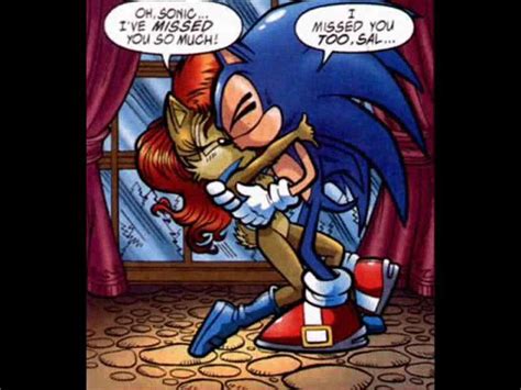 Sonic And Sally Romantic Kiss Sonic Sonic Art Sonic Fan Art