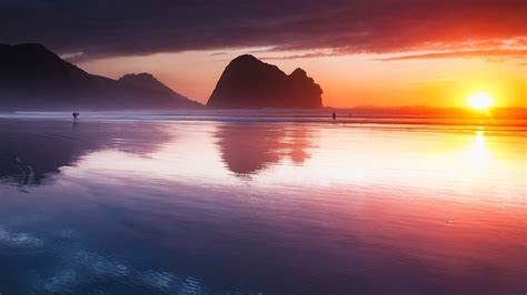 Sea Sunset Beach Sunlight Long Exposure 4k Hd Nature 4k Wallpapers Images