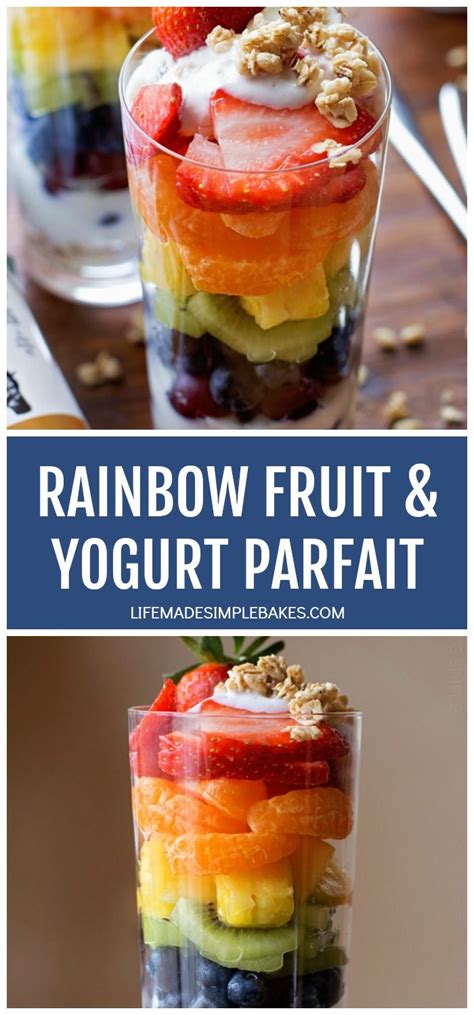 Rainbow Fruit And Yogurt Parfait Recipe Fruit And Yogurt Parfait