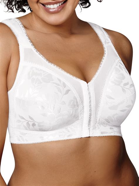women s playtex 4695 18 hour comfort strap front close bra white 42c