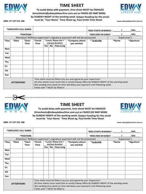 Time Sheet Form Fill Out And Sign Online Dochub