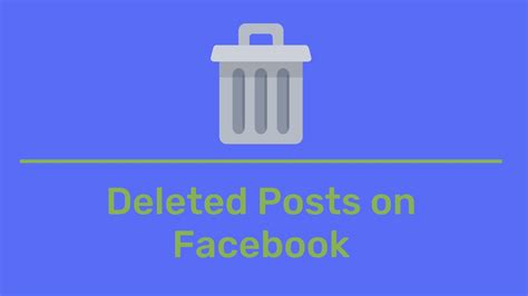 How To Recover Deleted Facebook Posts Myadcenter