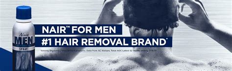 Nair For Men Hair Remover Spray 6 Oz Pack Of 5 Beauty