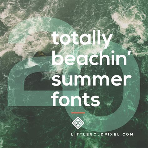 Summer Fonts • 20 Typefaces With Tropical Vibes • Little Gold Pixel