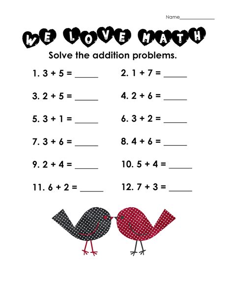 Here you'll find a variety of worksheets on which students will practice evaluating algebraic expressions with variables. Addition Worksheets for Grade 1 | Activity Shelter