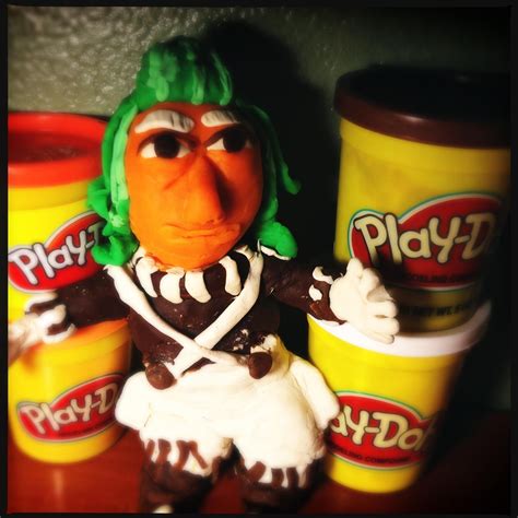 Oompa Loompa made with Play-Doh | Play doh, Play doh art, Play
