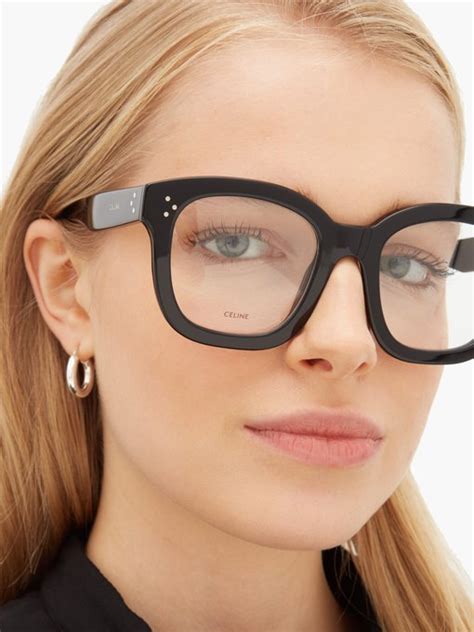 oversized acetate glasses celine eyewear matchesfashion us