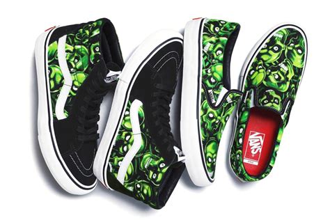 Well, that hasn't arrived yet but it will. Supreme x Vans Skull-Print "Sk8-Hi" "Slip-on" - Дата ...