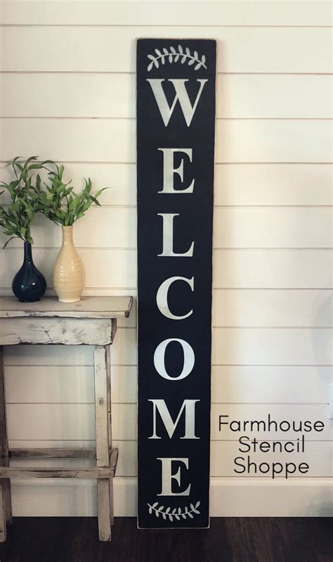 Welcome Sign Stencil