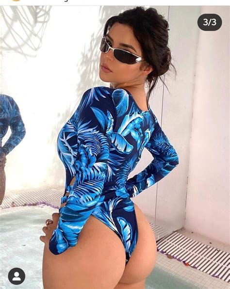 Demi Rose Strikes A Revealing Pose In Ibiza Sharing It On Instagram