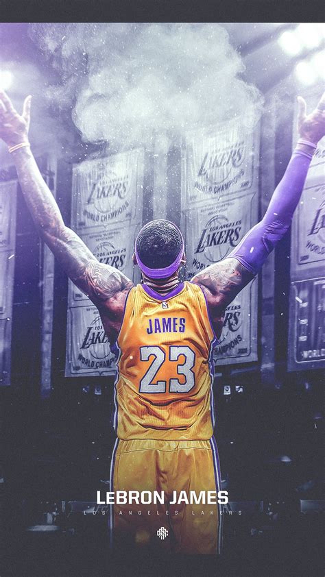 Los angeles lakers sign and logo of professional basketball club in american league. LeBron James LA Lakers HD Wallpaper For iPhone | 2020 ...