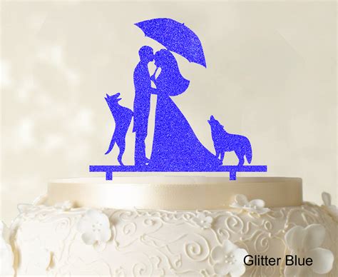 Couple Wedding Cake Topper Personalized Mirror Cake Topper Color