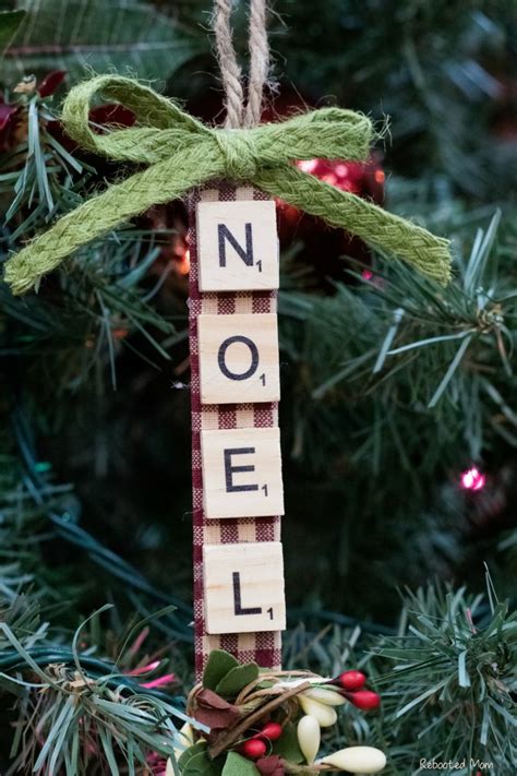 Diy Scrabble Tile Ornament