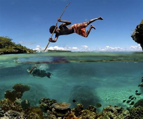 Jamaican Man Spearfishing Amazing Photo Of The Day Dottech
