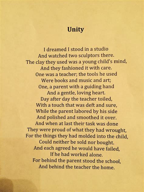 Wonderful Poem About The Role Of The Teacher And Parent In Molding A