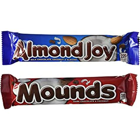 Almond Joy And Mounds 24 Bar Variety Pack 2 Pound 83 Ounce By The