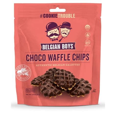 Belgian Boys Choco Waffle Chips 16 Ct