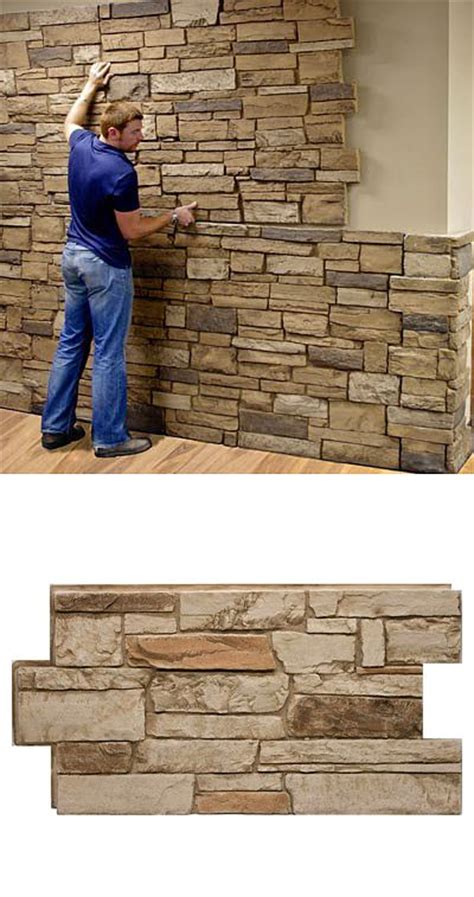 Diy Faux Stone Wall Panels