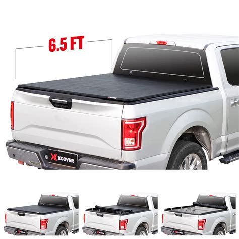 Soft Roll Up Bed Cover Tonneau Cover Compatible With 2019 2020 2021