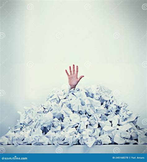 Help Im Drowning In Paperwork Cropped Shot Of A Businessman Buried